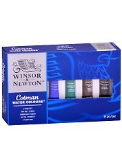 Краски акварельные "Cotman" для начинающих 6 цв,  8мл,  к/к, Winsor&Newton