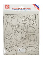 Трафарет д/рис. красками по стеклу Эльфы (22С 1405-08) (шаблон для витраж. картины/165х205мм) (упаковка)