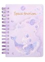 Записная книжка 90*130 90л "Space tourism" карт.обл., фигурн.вырубка, спираль, инд.уп., ассорти