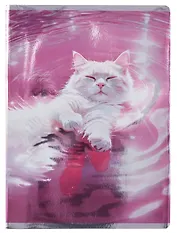 Тетрадь А4 80л кл. "Наслаждение" мел.картон, выб.лак, глянц.ламинация, печать по металлиз.пленке серебро