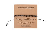 Браслет Морзе Always and Forever (12-202509-BR-ZJ4327)