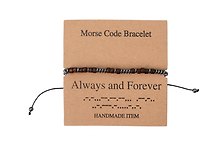 Браслет Морзе Always and Forever (12-202509-BR-ZJ4327)