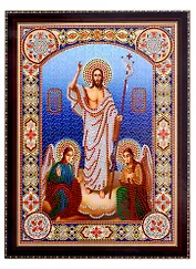 Алмазная мозаика "Икона Воскресения Христова", 30х40