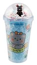 Стакан с крышкой Мишка Kawaii (пластик) (450мл) (12-16064-TER16)