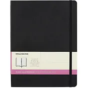 Книга для записей А5+ 96л лин./нелин. "CLASSIC SOFT DOUBLE Xlarge" мягк.обл., черный, ляссе, инд.уп., Moleskine