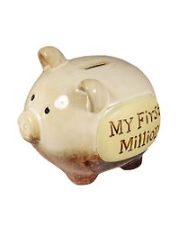 Копилка Поросенок My first million (18х13х14) (7879026)