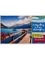 Альбом для рисования BG, "Новые приключения", А4, 40 листов, на евроспирали