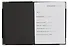 Записная книжка А6 80л кл. "SILVER. Черный" 7БЦ, обл.кож.зам, тиснение серебр.фольгой, 2 ляссе - 2
