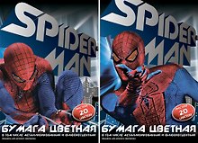 Бумага цветная 20цв 20л А4 "Spider-man" 5цв металлиз., 5цв флюоресц., карт.папка, Disney