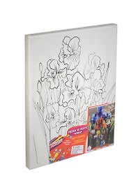 Набор Роспись по холсту Ирисы (21590) (холст 25х30см) (+краски+палитра+кисть) (Креатто) (5+) (упаковка)