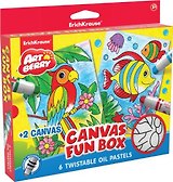 Набор для творчества Artberry "Canvas fun box (6 цветов масляной пастели + 2 холста)