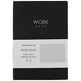 Книга для записей А5 80л лин. "Work book. No 1" иск.кожа, инт.переплет, тиснение фольгой, инд.уп.