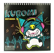 Скетчбук 190*190 48л "Kuromi" 160г/м2, гребень