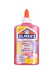 Клей для слаймов металлик 147мл, розовый, Elmers
