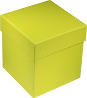 Коробка подарочная "Неон зеленая" 8*8*9см