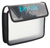 Папка для тетрадей А5 "Break rules" липучка, Оникс