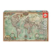 Пазл Educa 1000 эл. Миниатюра "Политическая карта мира"