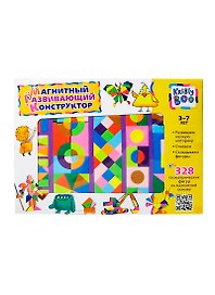Магнитный развивающий конструктор (47086) (328 геометр. фигур) (3-7л.)