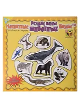 Магнитный пазл (мал) 6202 Редкие виды животных (упаковка)