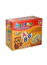 Игровой набор, ТМ Vladi Toys, Мягкие пазлы Азбука на магнитах