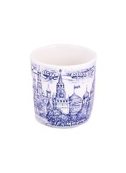 Кружка Москва Набережная фарф.рис.синий (060-2-22)