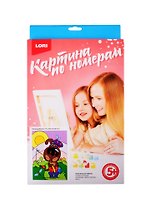Ркн-005 Картина по номерам Песик-рыболов (набор для творч.) (LORI) (5+) (коробка)