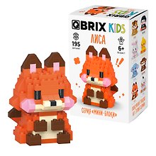 Конструктор «Мини-блоки Лиса» 195 деталей, QBRIX KIDS
