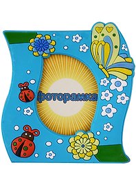 Фоторамка, Oldena, 5х6,3, ПВХ, с держателем и магнитом,  в ассортименте