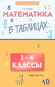 Математика в таблицах: 1-4 класс дп - 0