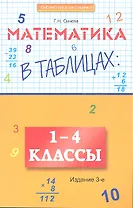 Математика в таблицах: 1-4 класс дп