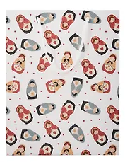 Пакет А4 32*25 "Folk"матрешки, бум.мат.ламинат