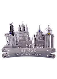 Магнит фигурный металл Псков (Псков) (027-1ATN-25K3)