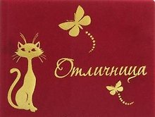Обложка для студенческого билета Отличница пластик 11*8,5см (607130)