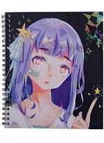 Тетрадь в клетку Listoff, "Девушки аниме", 48 листов, в ассортименте