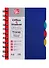 Записная книжка А6 120л кл. "Синяя" пласт.обл., вырубка, 3цв.пласт.разделителя, инд.уп. - 0