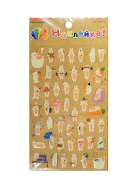 Наклейка декоративная леденцовая 1 Зайцы 1 (95х185) (Наклей-ка) (упаковка)