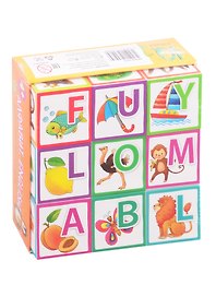 Кубики «Алфавит: English», 9 штук, Айрис