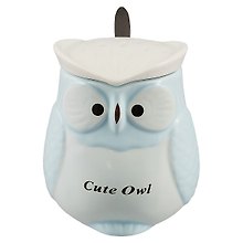 Кружка с крышкой и ложкой в форме совы Cute owl, керамика, 400мл, в ассортименте 12-07465-21061