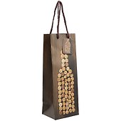 Подарочный пакет для бутылки «Corks», 35 х 13 х 10 см - 0