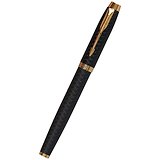 Ручка перьевая Parker, IM Premium Black/Gold GT, синяя