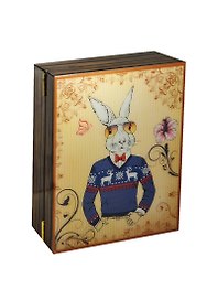 Ключница лакированная Заяц (20х25х5) (6110)