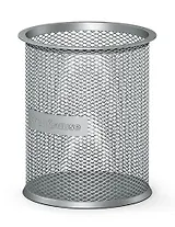 Стакан для пишущих принадлежностей "Compass", Classic, сетчат.металл, серебряный, Erich Krause