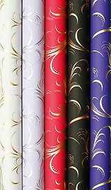 Бумага упаковочная 70см*1,5м Classic Ornament, инд.уп., ассорти, STEWO