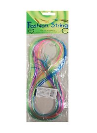 Трубочки для плетения, яркие прозрачные с блестками, 1 м, 20 штук, Fashion Strings
