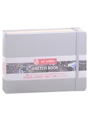 Блокнот для зарисовок 21*15см 80л "Art Creation" 140г/м2, 7БЦ, Блестящее серебро (цвет металлик), Fabriano 