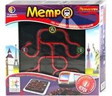 Игра, настольная, логическая, BONDIBON , "Метро"