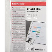 Папка-вкладыш «Glossy Clear» А4, 100 шт/уп, 60 мкм, прозрачная, Erich Krause