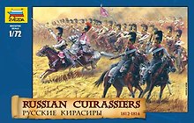 Сборная модель ЗВЕЗДА, Солдаты, Русские кирасиры, 1:72