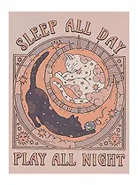 Картина по номерам "Спи днем, ночью играй", на подрамнике, 30х40 см