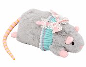 Мягкая игрушка Мышка с кружевной повязкой (серая) (22см) (12-G12-8)
